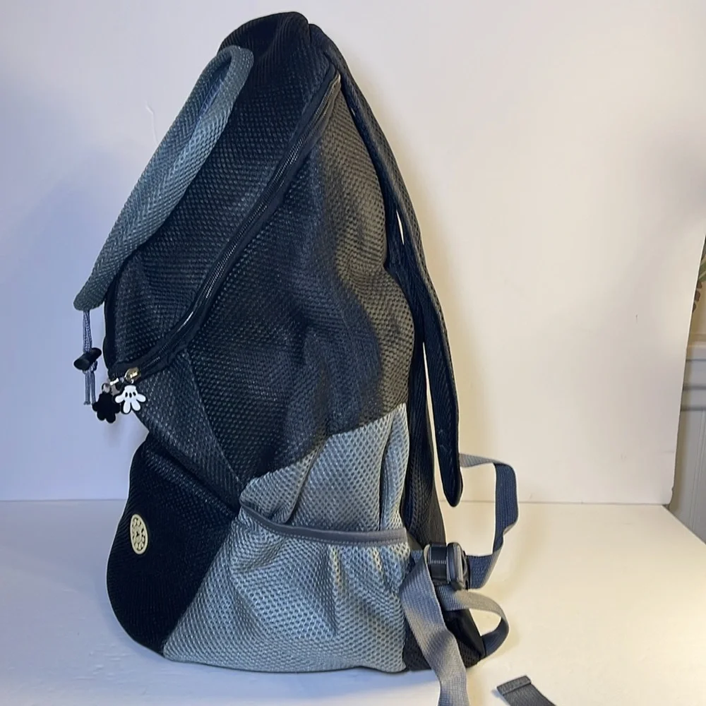 K9 Sport Sack Dog Backpack - Black and Gray
